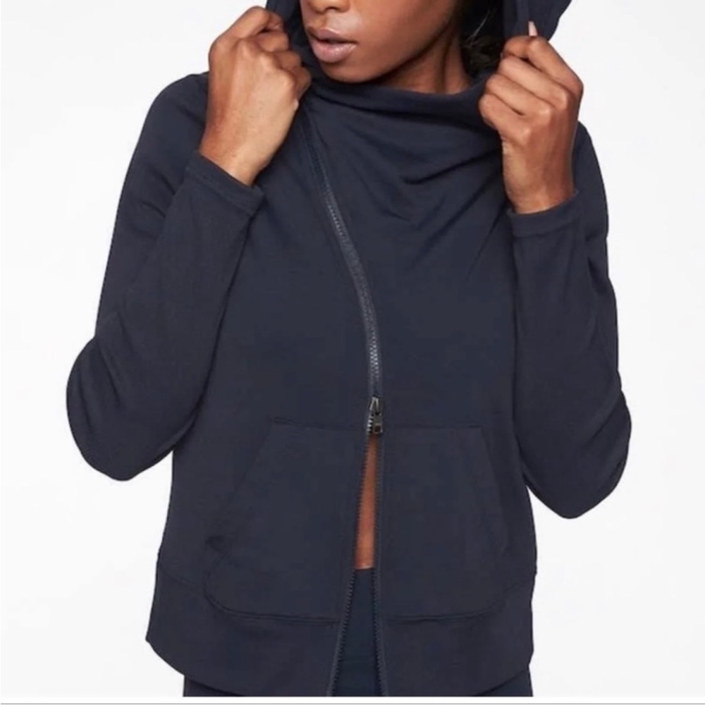 Athleta Women's asymmetrical Zip-Up Hoodie